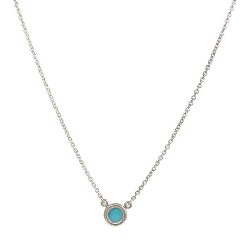 TIFFANY＆CO 925純銀Yard Turquoise Pendant項鍊-1
