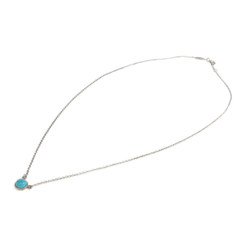 TIFFANY＆CO 925純銀Yard Turquoise Pendant項鍊-3