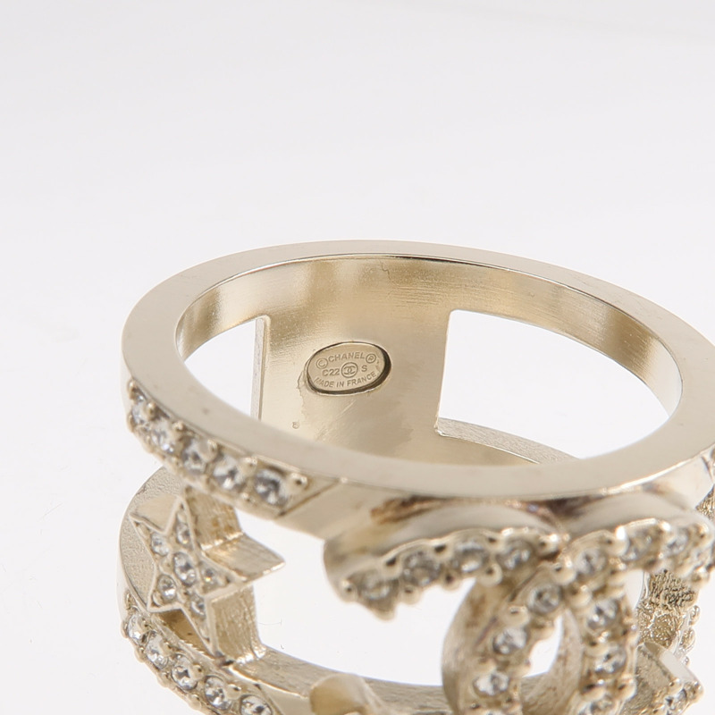 CHANEL 金屬Ring戒指US#7-4