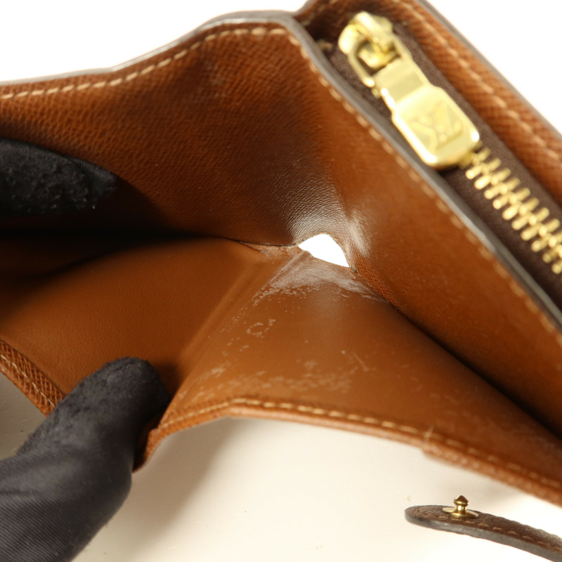 LOUIS VUITTON Monogram Compact Zipper Wallet金扣錢包-5