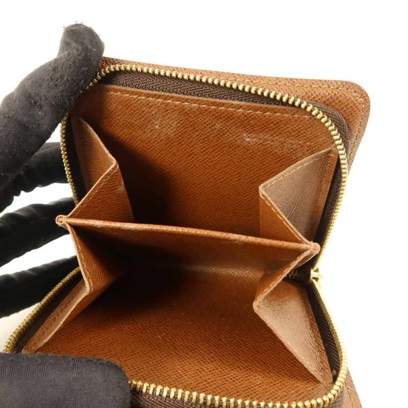 LOUIS VUITTON Monogram Compact Zipper Wallet金扣錢包-6