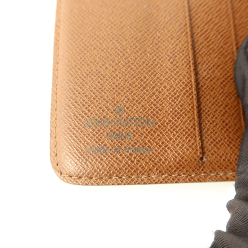 LOUIS VUITTON Monogram Compact Zipper Wallet金扣錢包-7