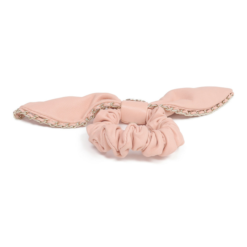 CHANEL 羊皮皮革Hair Ribbon髮帶-2