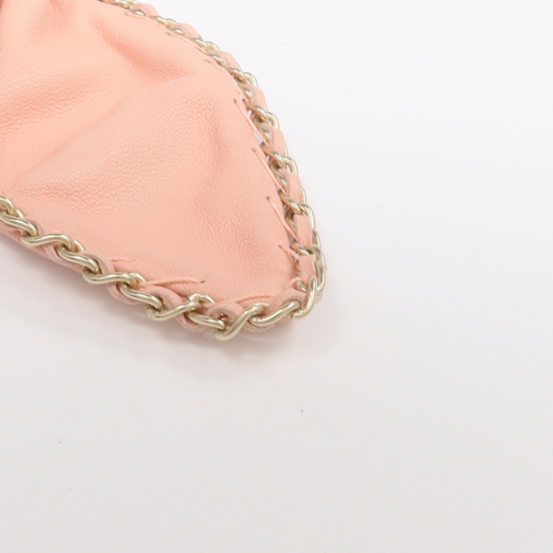 CHANEL 羊皮皮革Hair Ribbon髮帶-5