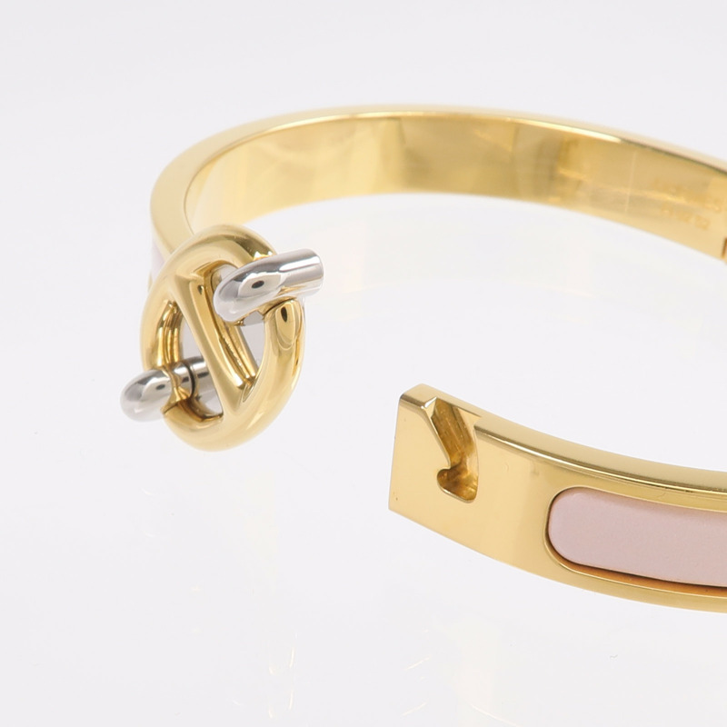 HERMES 金屬/琺瑯Mini Clic Chaine D'Ancre Bracelet手鐲-5