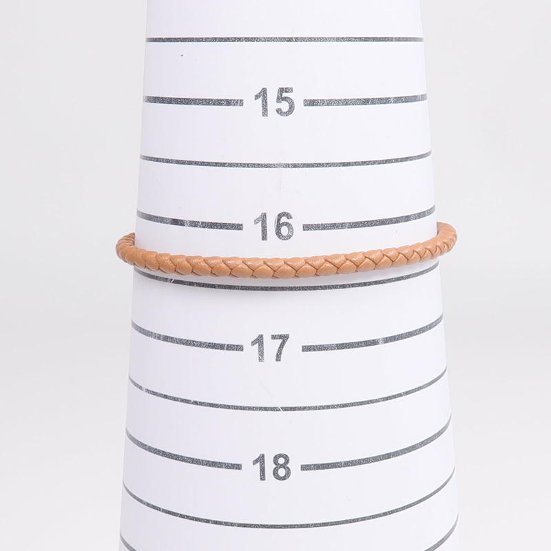 HERMES Swift皮革Glenan H Trio Bracelet金扣手鏈Gold-10