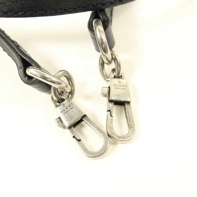 GUCCI 塗層帆布Interlocking G Mini Tote Bag銀扣手挽肩背兩用袋-10