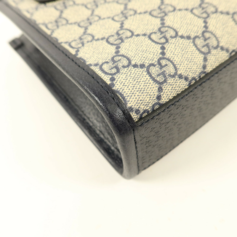 GUCCI 塗層帆布Interlocking G Mini Tote Bag銀扣手挽肩背兩用袋-14