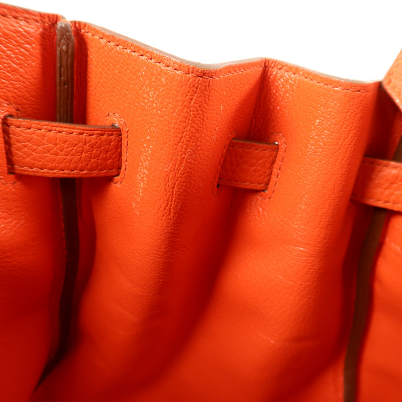 HERMES Clemence皮革Birkin 35銀扣手挽袋-19