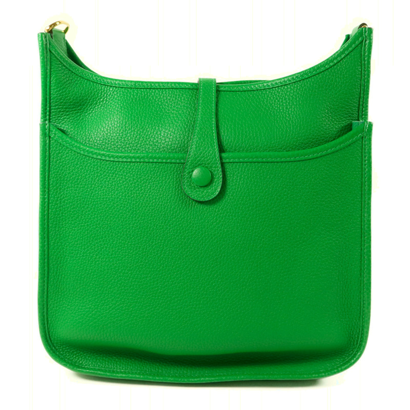 HERMES Clemence皮革Evelyne PM金扣肩背袋-1
