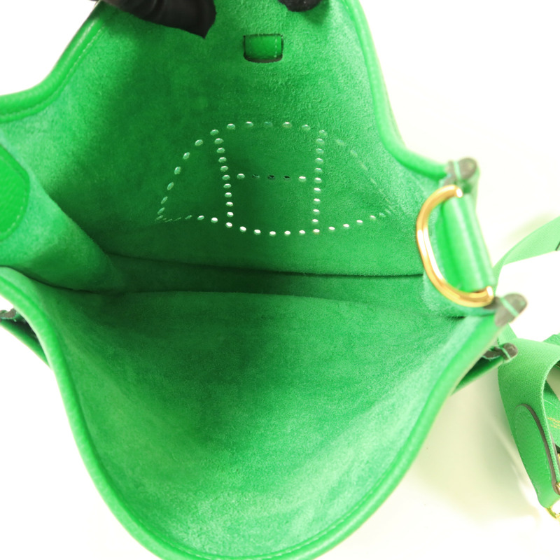 HERMES Clemence皮革Evelyne PM金扣肩背袋-4