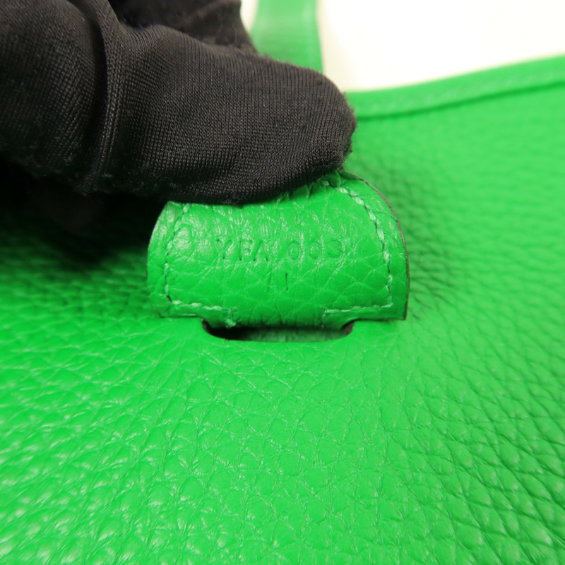 HERMES Clemence皮革Evelyne PM金扣肩背袋-6