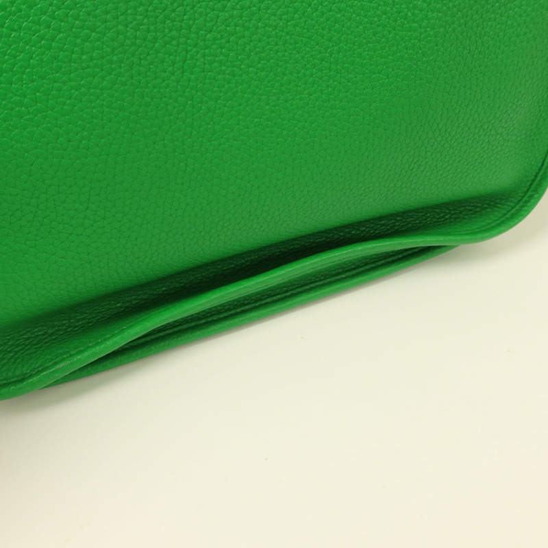 HERMES Clemence皮革Evelyne PM金扣肩背袋-14