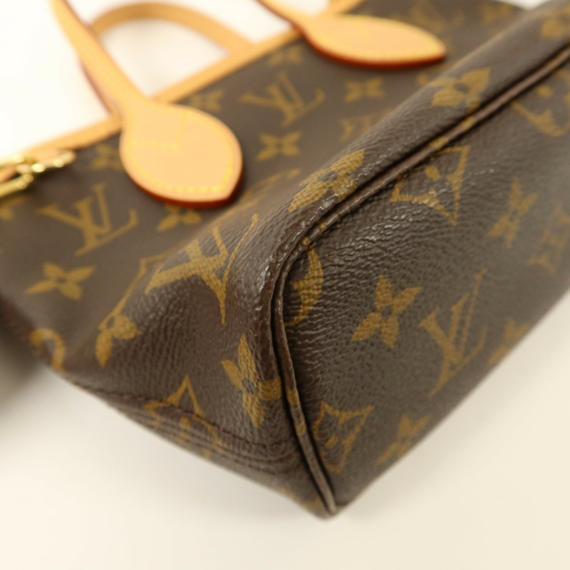 LOUIS VUITTON Monogram Neverfull BB金扣手挽肩背兩用袋-14