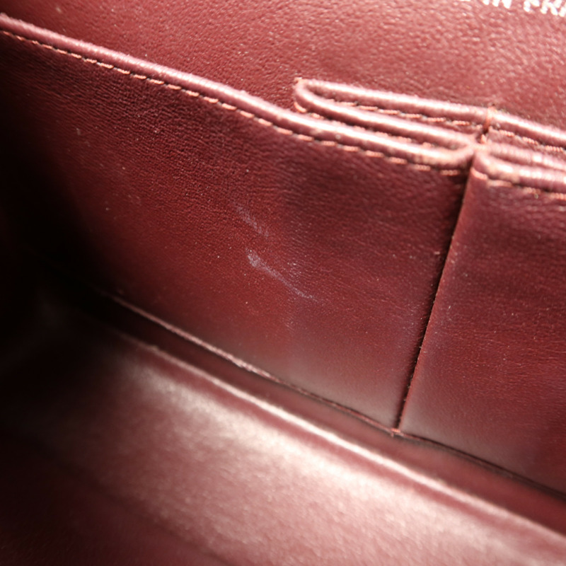 CHANEL 牛皮皮革Classic 25銀扣鏈帶肩背袋-18