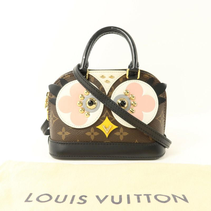 LOUIS VUITTON Monogram Alma Lovely Birds金扣手挽肩背兩用袋-9