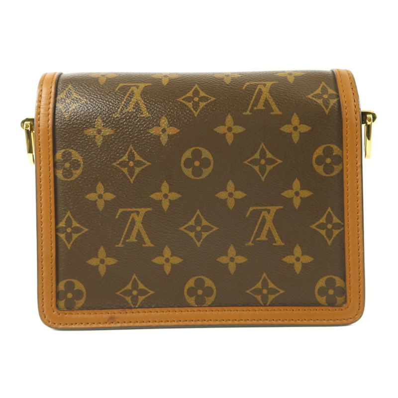 LOUIS VUITTON Monogram Reverse Mini Dauphine金扣肩背袋-1