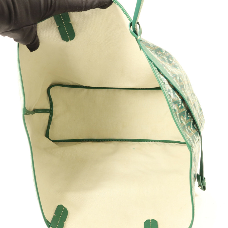 GOYARD 塗層帆布Saint Louis PM銀扣手挽袋-4