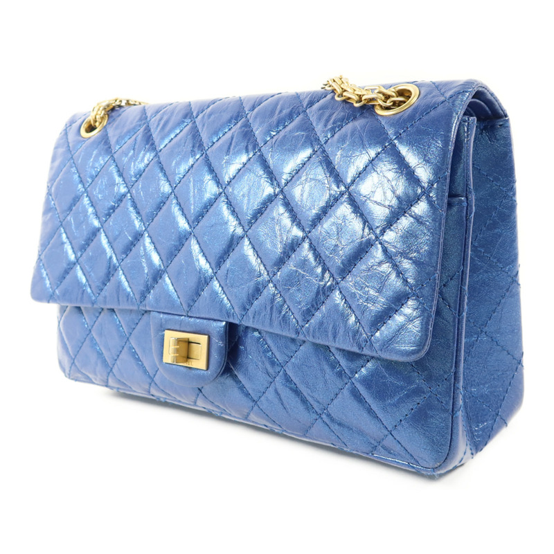 CHANEL 牛皮皮革2.55 Large Reissue金扣鏈帶肩背袋-2