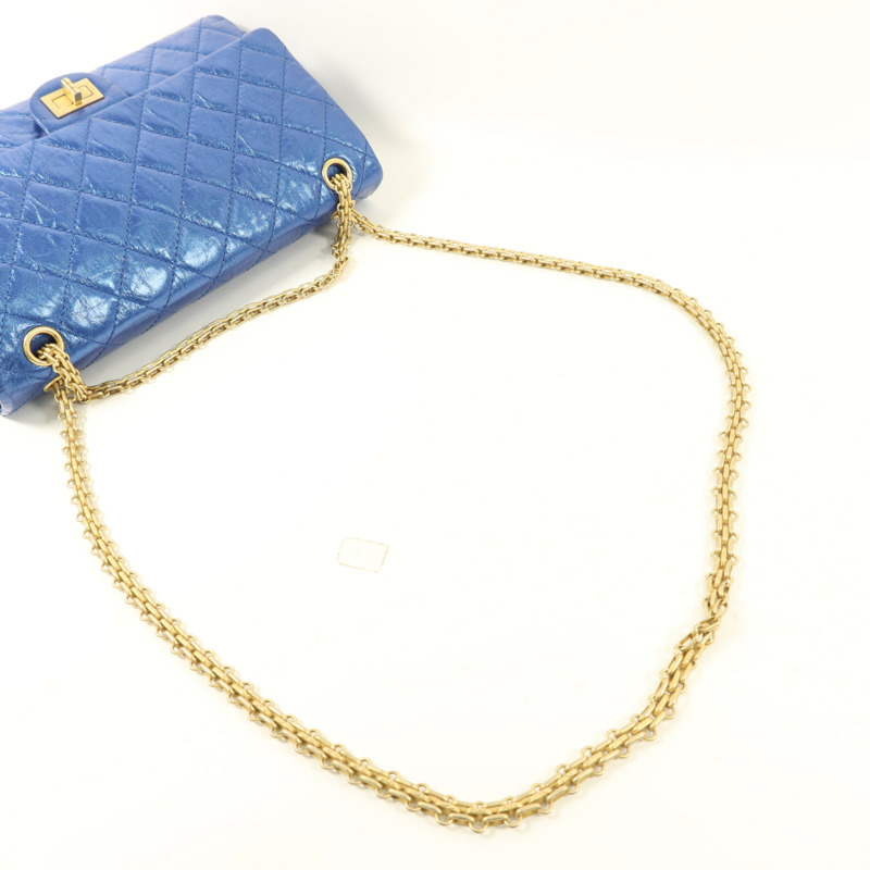 CHANEL 牛皮皮革2.55 Large Reissue金扣鏈帶肩背袋-8