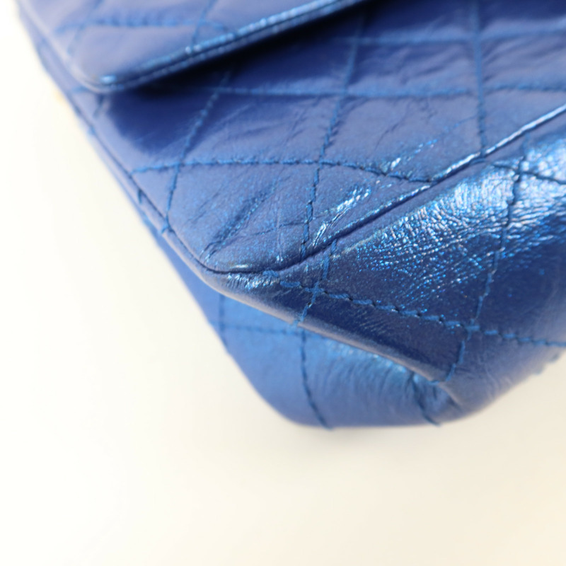 CHANEL 牛皮皮革2.55 Large Reissue金扣鏈帶肩背袋-15