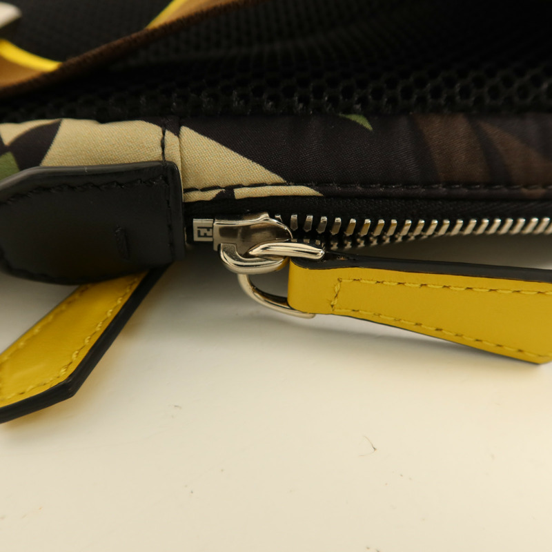 FENDI 尼龍Shoulder Bag銀扣肩背袋-11