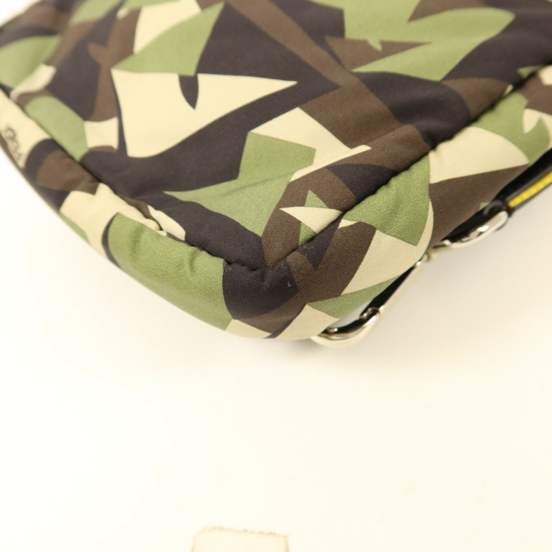 FENDI 尼龍Shoulder Bag銀扣肩背袋-12