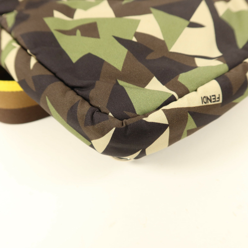 FENDI 尼龍Shoulder Bag銀扣肩背袋-13