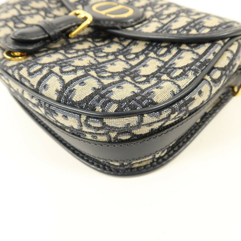 Dior 帆布Bobby金扣肩背袋-11