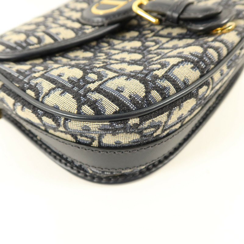 Dior 帆布Bobby金扣肩背袋-12