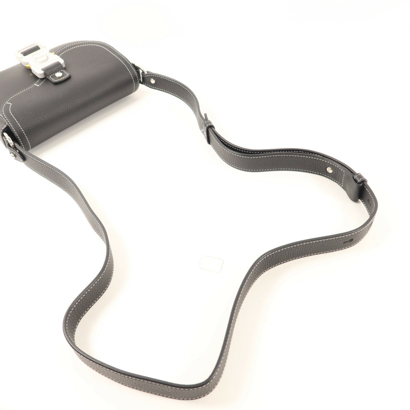 Dior 牛皮皮革Mini Saddle Messenger Bag With Flap銀扣肩背袋-7