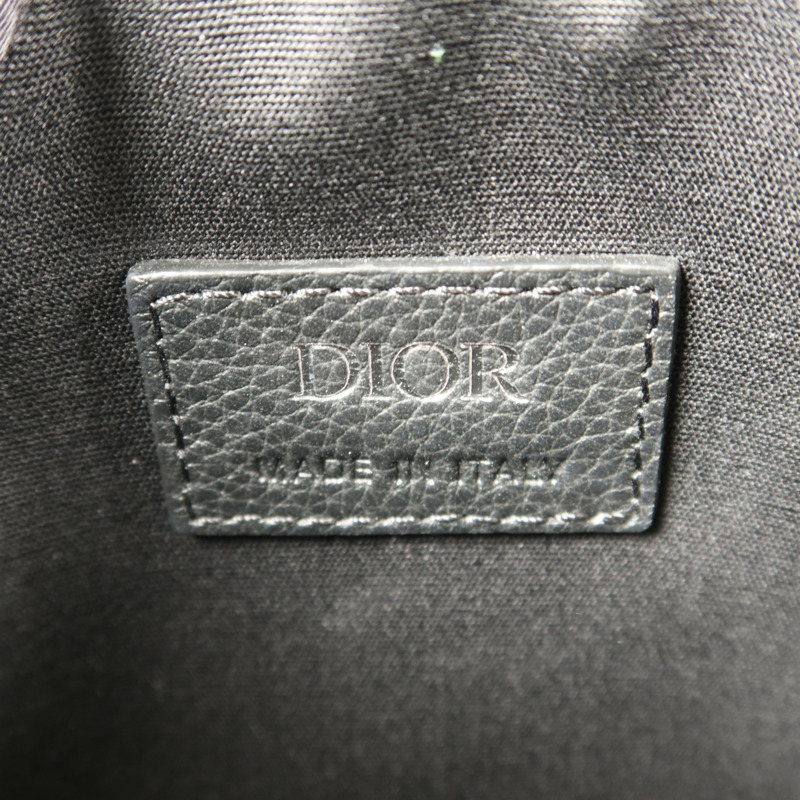 Dior 帆布Saddle Pouch Crossbody Bag銀扣肩背袋-5