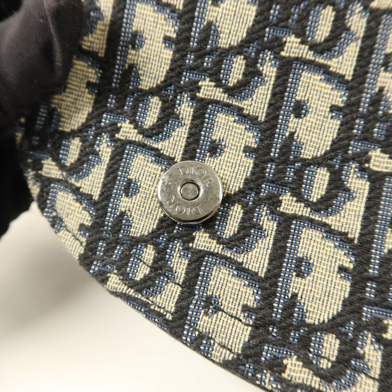 Dior 帆布Saddle Pouch Crossbody Bag銀扣肩背袋-9
