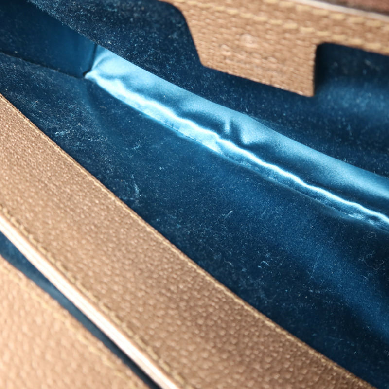 GUCCI 塗層帆布Ophidia金扣鏈帶肩背袋-16