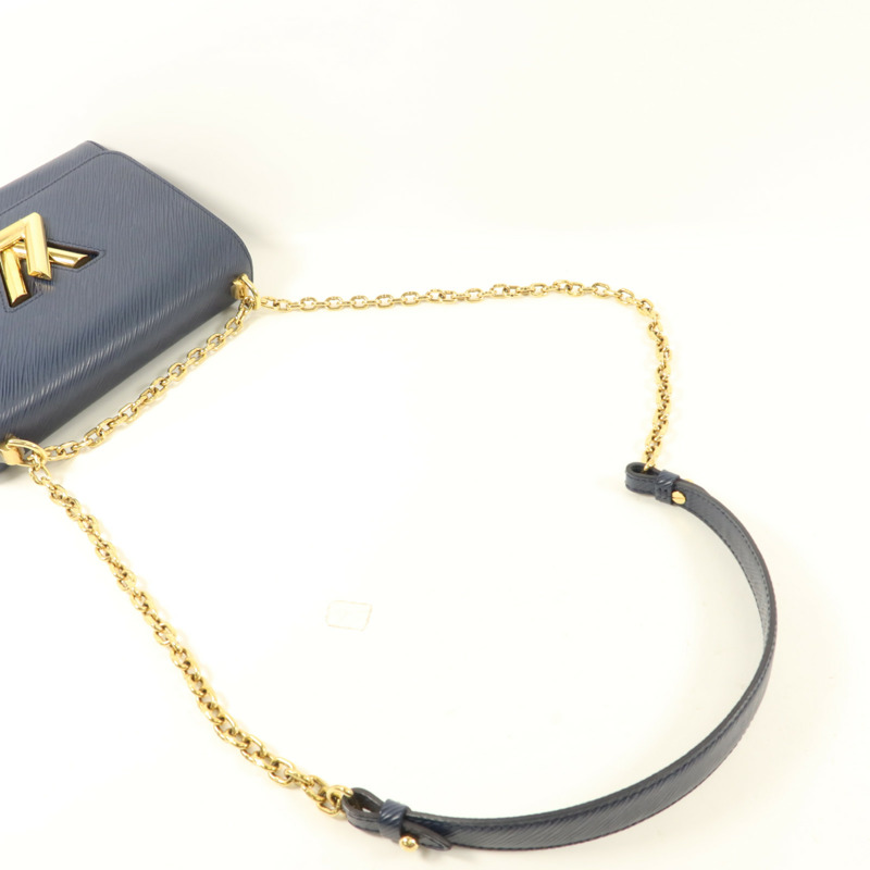 LOUIS VUITTON Epi Twist MM金扣鏈帶肩背袋-7