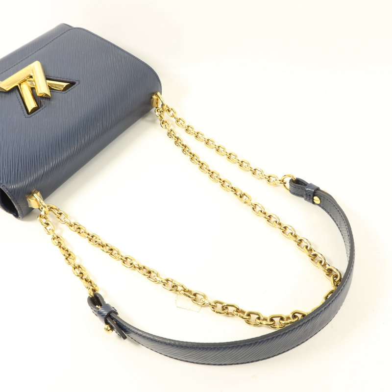 LOUIS VUITTON Epi Twist MM金扣鏈帶肩背袋-8