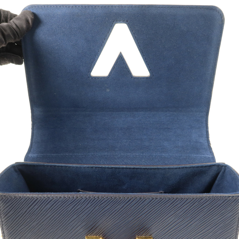 LOUIS VUITTON Epi Twist MM金扣鏈帶肩背袋-13