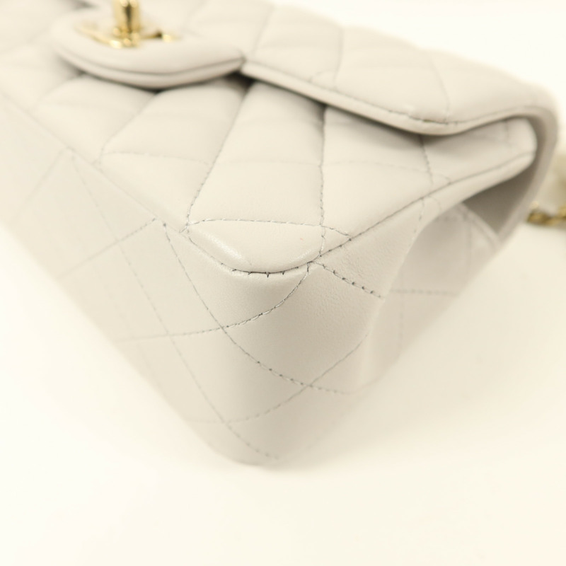 CHANEL 羊皮皮革Classic With Top Handle金扣手挽肩背兩用袋-12