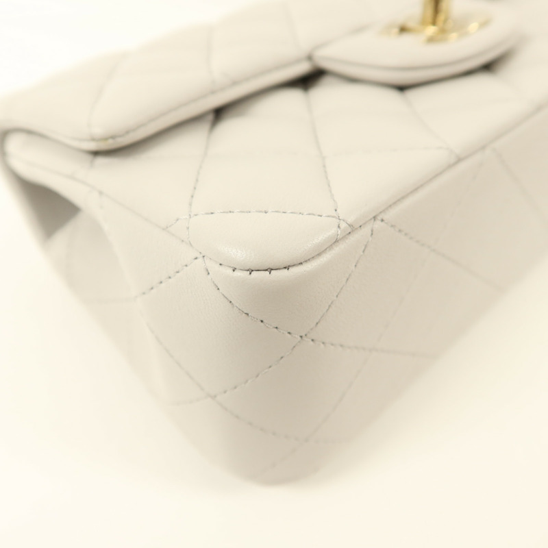 CHANEL 羊皮皮革Classic With Top Handle金扣手挽肩背兩用袋-13