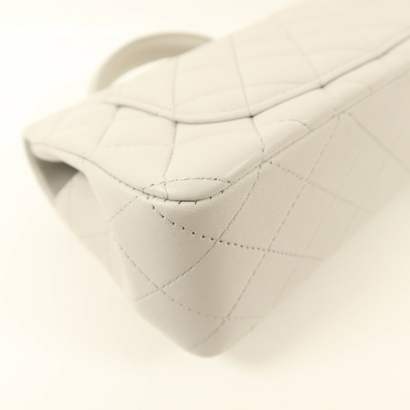 CHANEL 羊皮皮革Classic With Top Handle金扣手挽肩背兩用袋-15