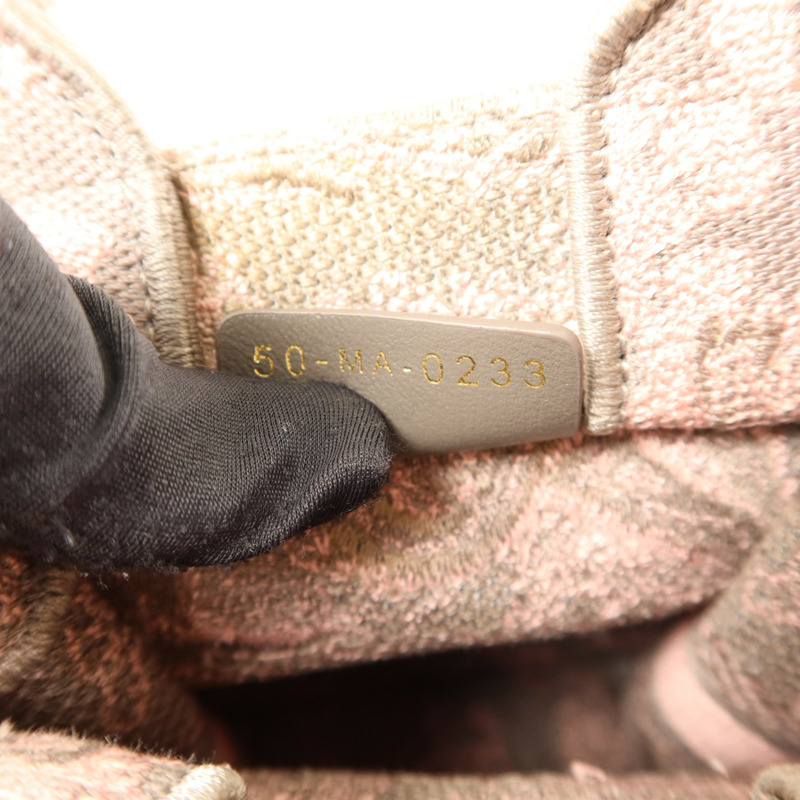 Dior 帆布Mini Vertical Book Tote金扣手挽肩背兩用袋-6