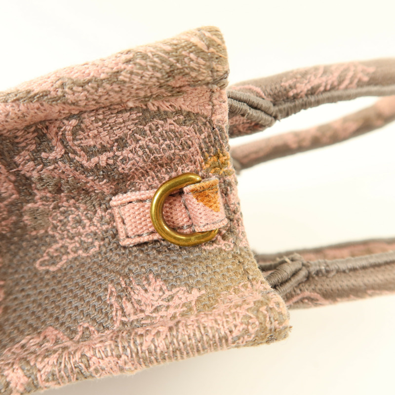 Dior 帆布Mini Vertical Book Tote金扣手挽肩背兩用袋-16