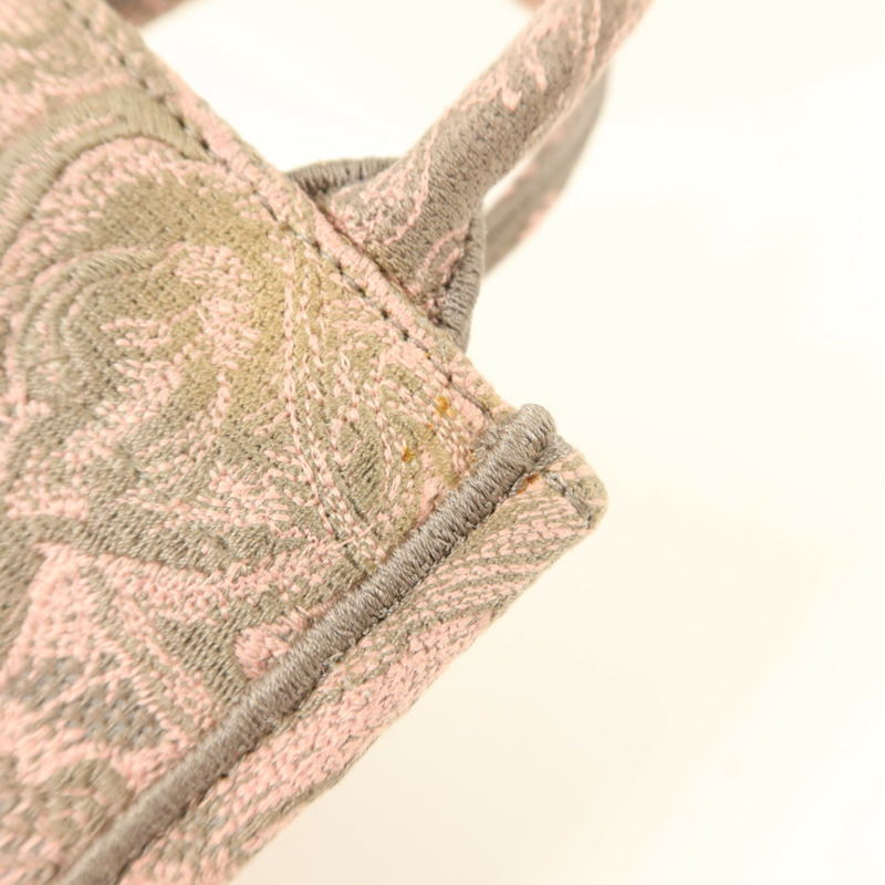 Dior 帆布Mini Vertical Book Tote金扣手挽肩背兩用袋-17