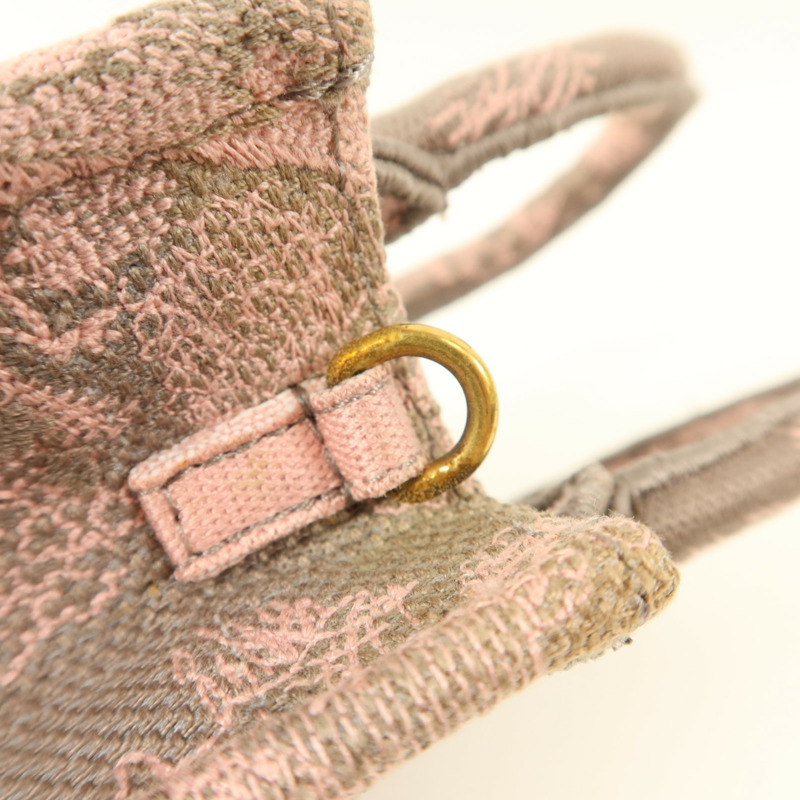 Dior 帆布Mini Vertical Book Tote金扣手挽肩背兩用袋-18