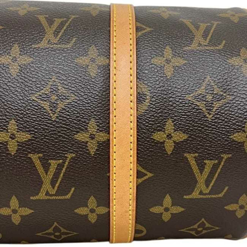 Louis Vuitton Papillon 30 手提包，F-25313，棕色，Monogram M51385，帆布，天然皮革 MB1025，LOUIS VUITTON 迷你波士頓包，圓柱形，女士。-7
