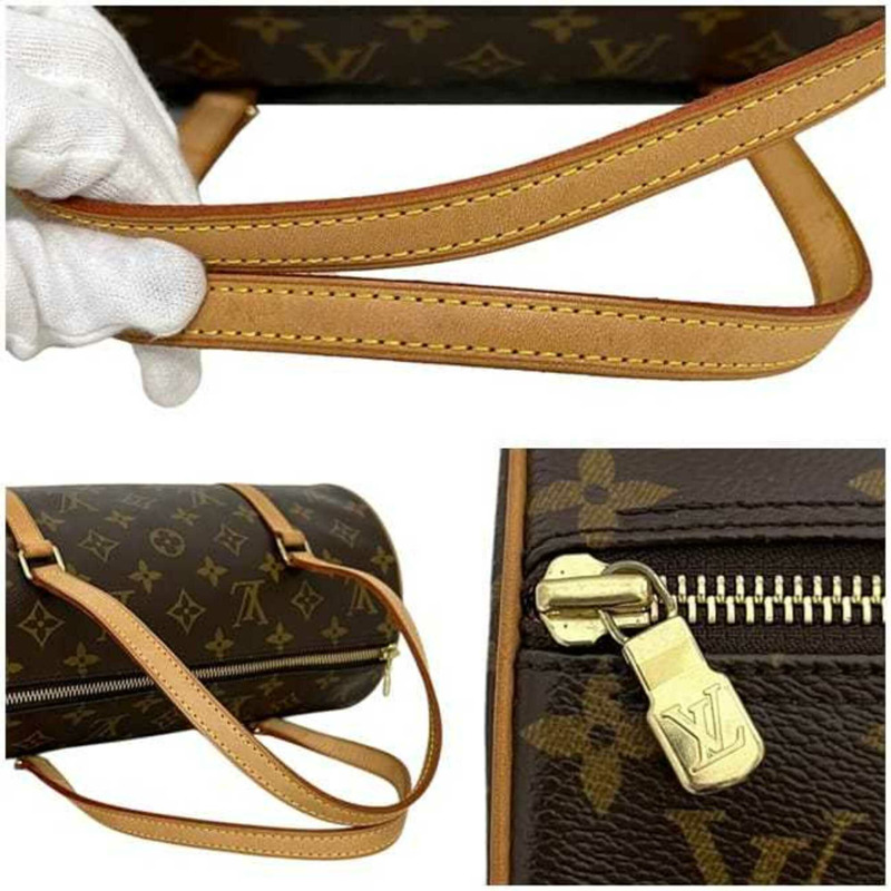 Louis Vuitton Papillon 30 手提包，F-25313，棕色，Monogram M51385，帆布，天然皮革 MB1025，LOUIS VUITTON 迷你波士頓包，圓柱形，女士。-9