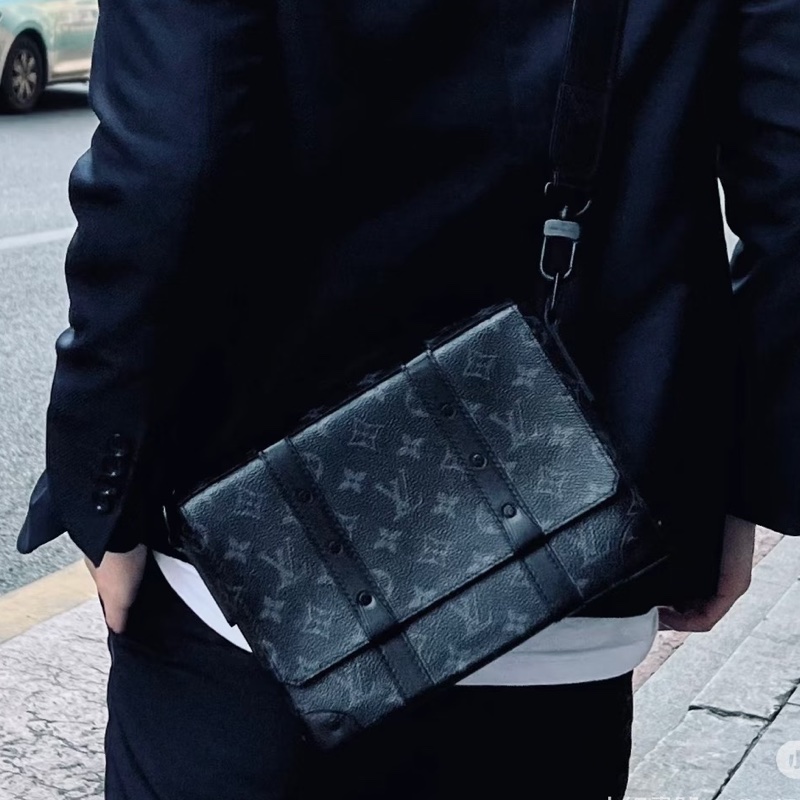LV Trunk黑武士盒子包 芯片款 尺寸24*19*6 黑老花-3