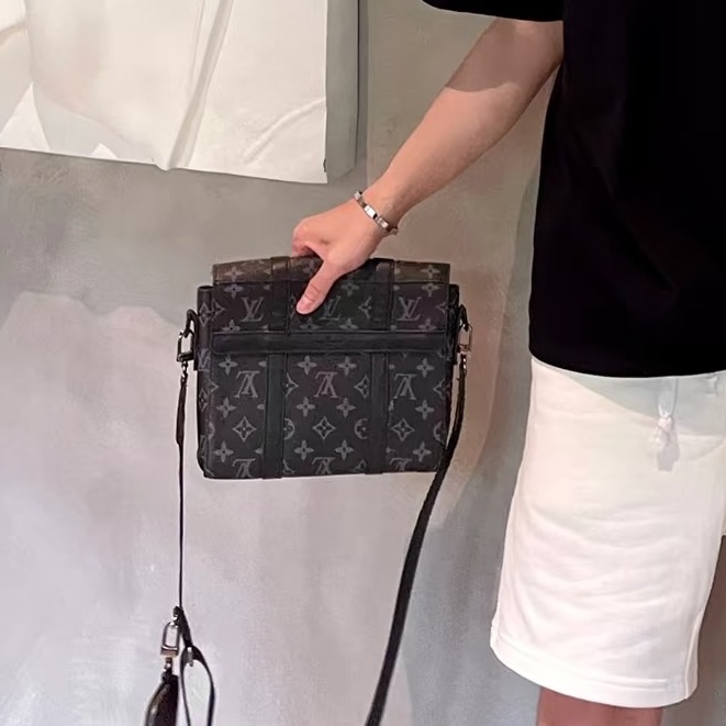 LV Trunk黑武士盒子包 芯片款 尺寸24*19*6 黑老花-5