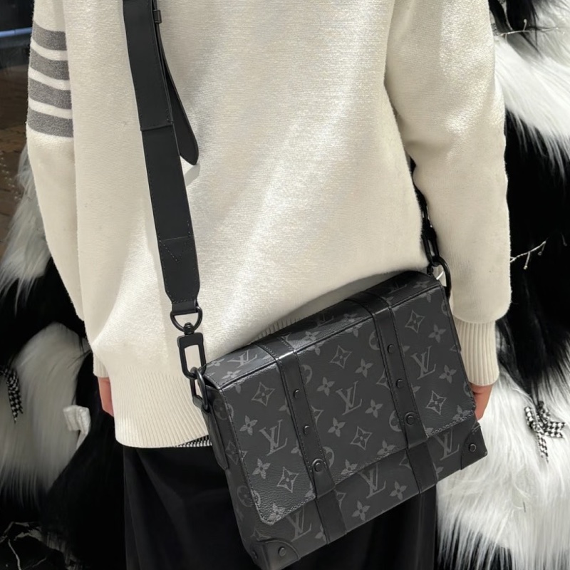 LV Trunk黑武士盒子包 芯片款 尺寸24*19*6 黑老花-6