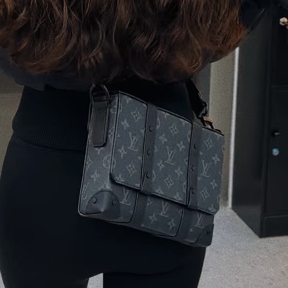 LV Trunk黑武士盒子包 芯片款 尺寸24*19*6 黑老花-7